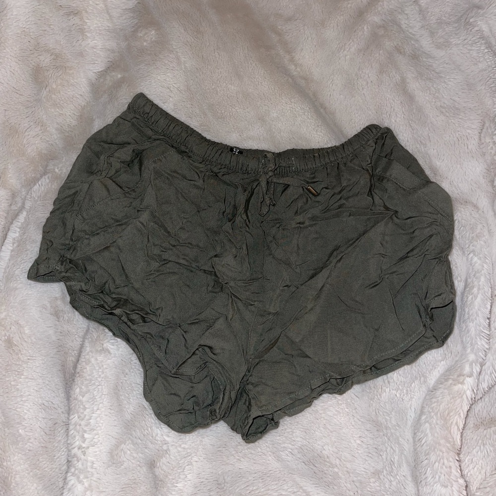 green shorts